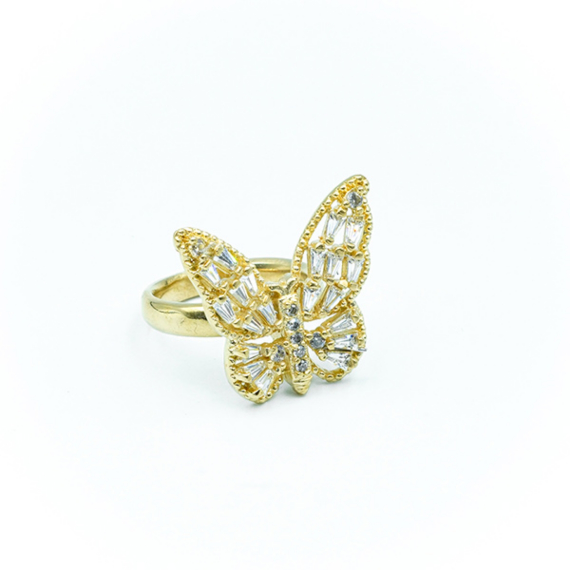 تصویر  انگشتر پروانه سوارسکی کوچک