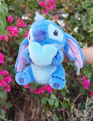 تصویر  عروسک استیچ قلبی