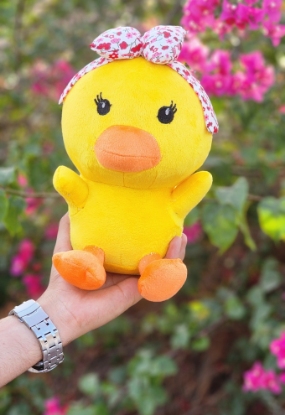 تصویر  عروسک جوجه گل به سر