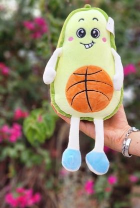 تصویر  عروسک آووکادو بسکتبالی