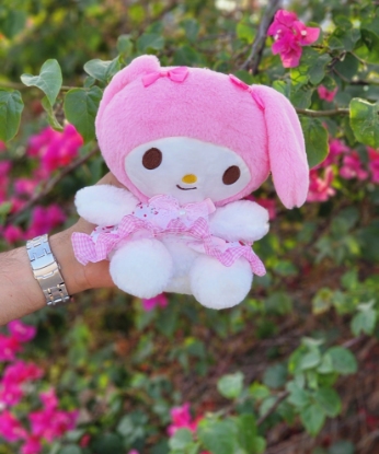 تصویر  عروسک ملودی صورتی